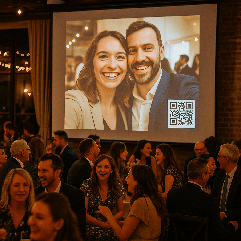 Personen mit Smartphones bei einem Event